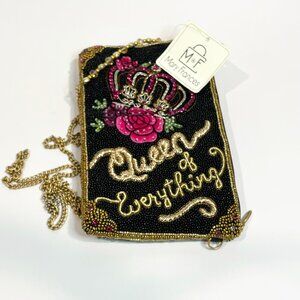 Mary Frances Queen Of Everything Beaded Crossbody Phone Bag NWT Clutch
